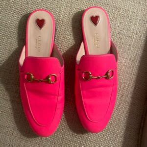 hot pink gucci princetown|Gucci Mules & Clogs for Women .